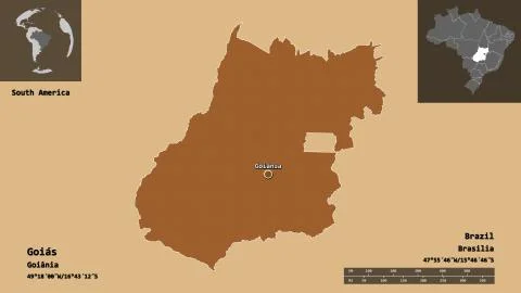 Goias, state of Brazil. Previews. Pattern Illustrazione stock