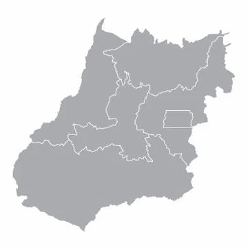 Goias State regions Stock Illustration