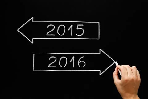 Going Ahead to Year 2016 Foto stock