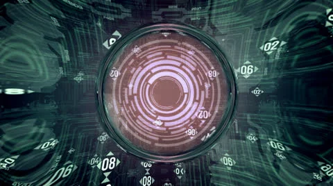 Going around within a digital abstract 스톡 동영상 24723597