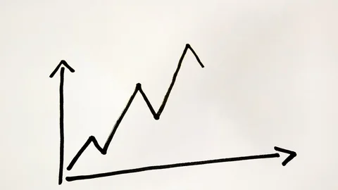 Going Up Arrow Rising Data Vídeos de archivo 88956764