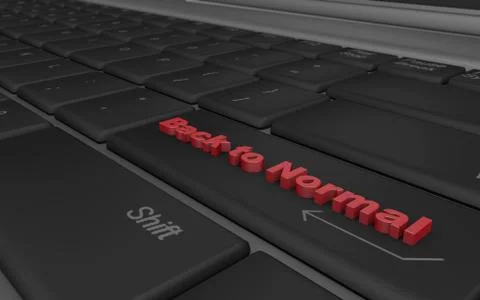 Going back to normal 3d rendering Stock Illustration