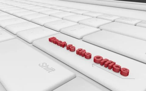 Going back to the office 3d rendering Illustrazione stock