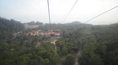 Going Up, Back View From Inside Gondola Video stock 47583122