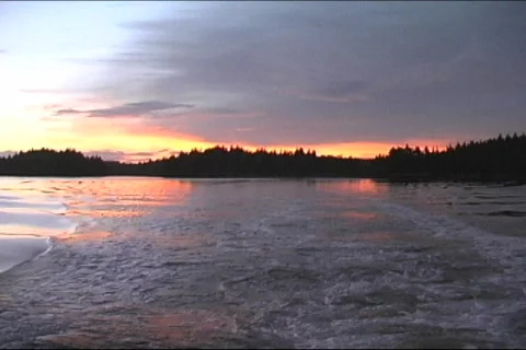 Going into bay for the night Stock Footage 96699