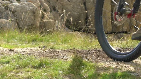 Going by Bike, Low Angle View Stock Footage 68582208