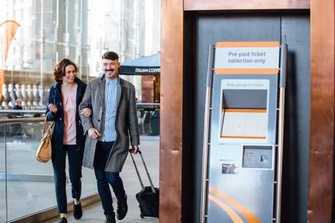 Going To Catch The Train Stock Photos