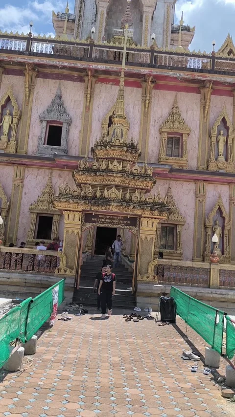 Going at Chalong temple Stock Footage 281712469