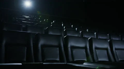 Going to the cinema. Weekend entertainment. An empty cinema hall Stock Footage 238071800