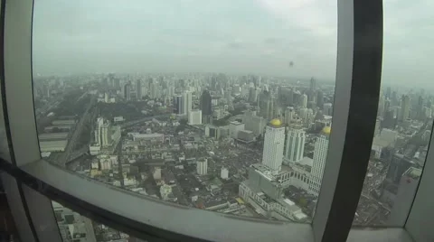 Going down on elevator with glass wall timelapse Video stock 51147764