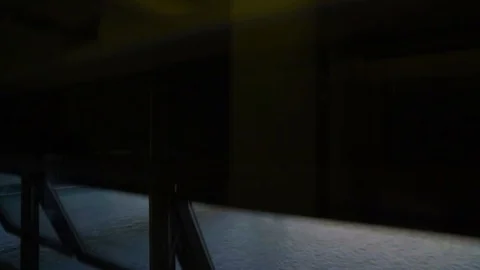 Going Down Kranhaus Elevator Cologne Germany Stock Footage 124877658