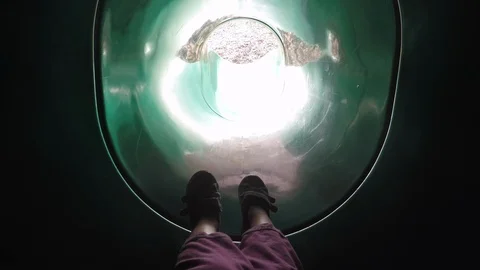 Going Down Slide 4K Stock Footage 101444908