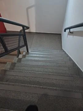 Going down stairs Foto stock