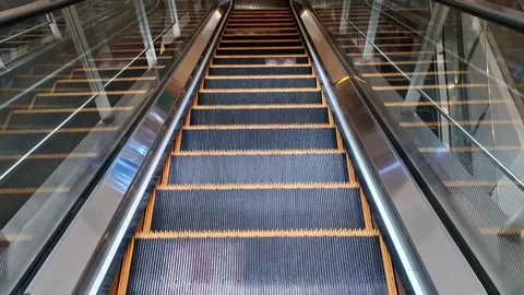 Going Down Stairway Stock Footage 277933845