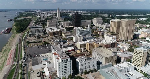 Going into downtown Baton Rouge Stock Footage 120032492