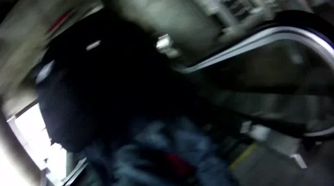 Going up Escalator Vídeo Stock 51021162