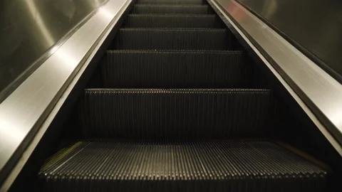 Going up escalator Video stock 145571775