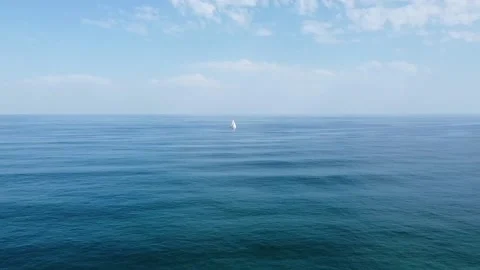 Going far away into dark ocean Video stock 138559592