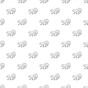 Going forward monkey pattern seamless Stock Illustration