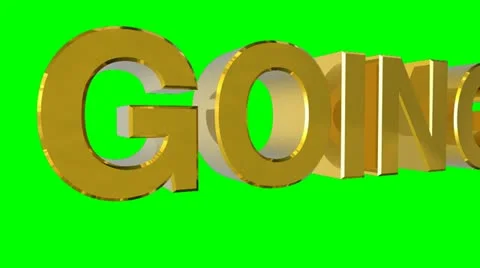 Going For Gold Green Screen HD Stock Footage