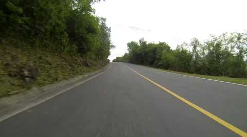 Going up hill in a jeep Stock Footage 41569987