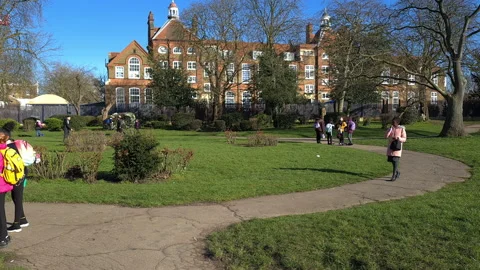 Going home after school. Stock Footage 150109471