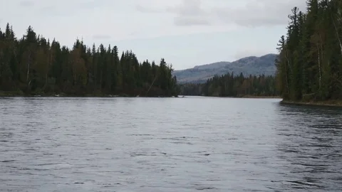 Going with the Kizir river flow Stock Footage 81663753