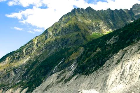 Going to Mer de Glace Stock Photos