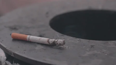 Going out cigarette Stock Footage 33738579