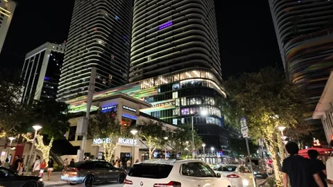 Going out video Brickell Miami 2026 Stock Footage 344976713