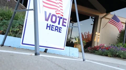 Going to the polls to vote Stock Footage 911439