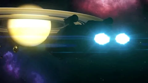 Going to Saturn Video stock 143938007