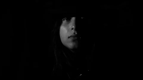 Going into the shadows Stock Footage 79667624