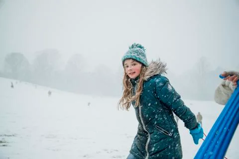 Going For a Sled Race Stock Photos