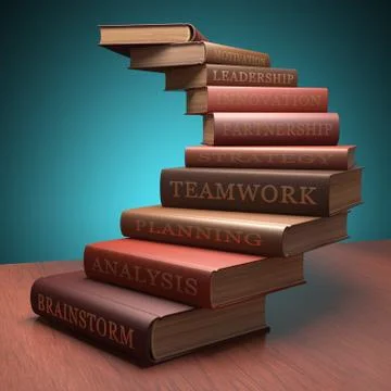 Going Up To Success Illustrazione stock