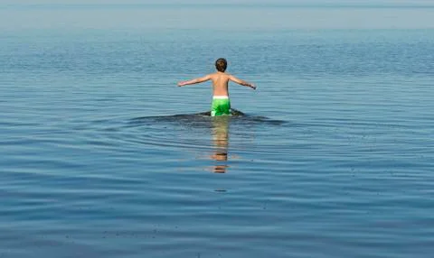 Going for a swim Stock Photos