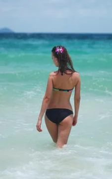 Going to swim Stock Photos