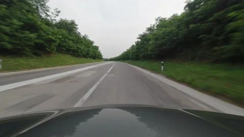 Going up th bumpy road over the hill 4K footage Video stock 159089588