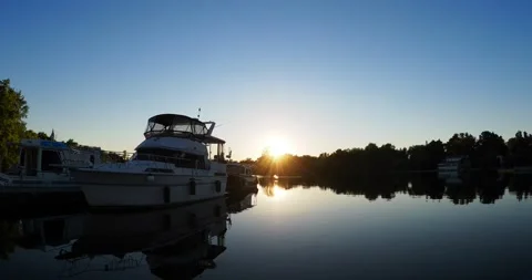 Going through the locks of the Rideau waterway in Ontario Stock Footage 223362143