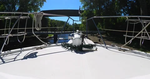 Going through the locks of the Rideau waterway in Ontario Stock Footage 223362501