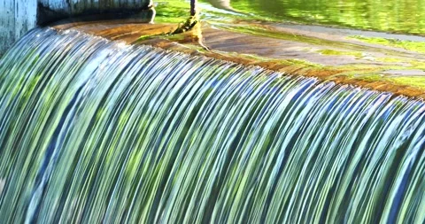 Going through the locks of the Rideau waterway in Ontario Stock Footage 223366545