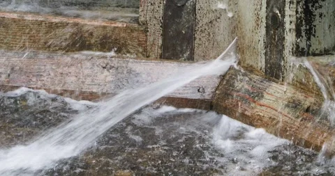 Going through the locks of the Rideau waterway in Ontario Stock Footage 223380818