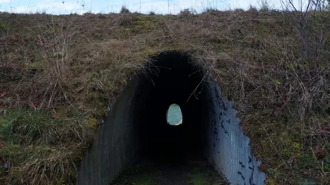 Going through a tunnel Stock Footage 104691449