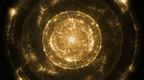 Going through yellow bright lights Vídeo Stock 54713145