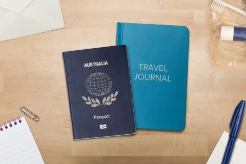 Going travelling essentials to pack Stock Photos
