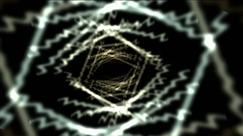 Going in the tunnel in the space Stock Footage 40745105