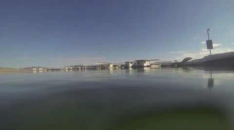 Going underwater Stock Footage 41645059