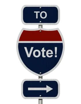 Going to Vote Stock Illustration