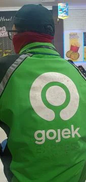 A Gojek Driver Stock Photos