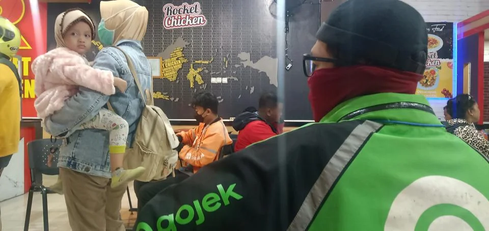 A Gojek Driver Stock Photos
